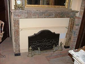 Lombard fireplace mantel, Louis XVI style.